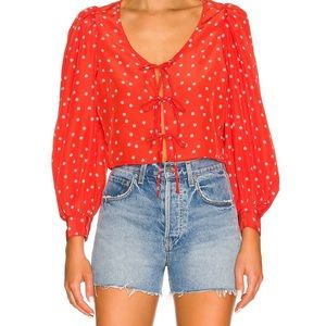 NWT Levi's daisy blouse S